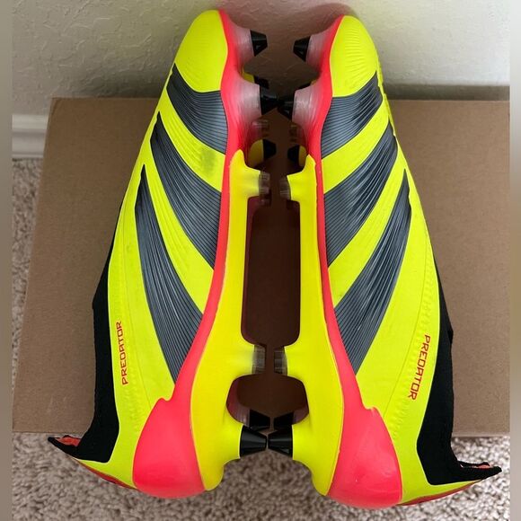adidas Predator Elite LS Neon Yellow and Black Shoes main image 5